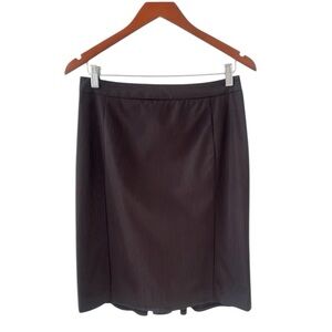 The Limited Dark Brown Pinstripe Pencil Skirt Size 4